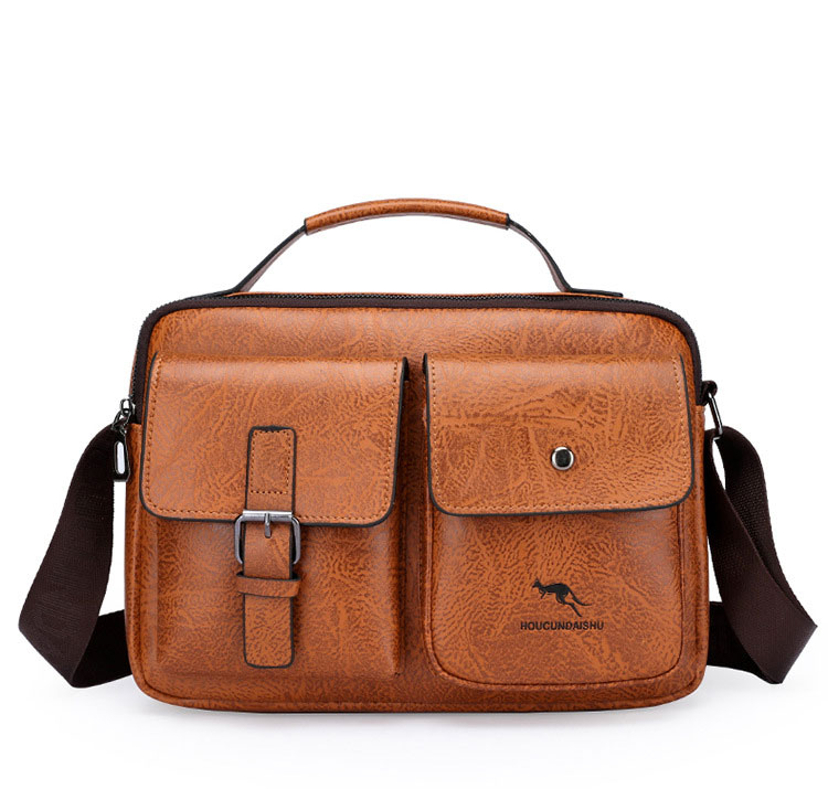 Whatna ショルダーバッグ メンズ レディース 3WAYトートバッグ ボディバッグ 斜め掛けバッグメッセンジャーバッグ PUレザー 大容量 マザーズバッグ 手提げバッグ フォーマル カジュアル バッグ 冠婚葬祭バッグ 男性 女性-1