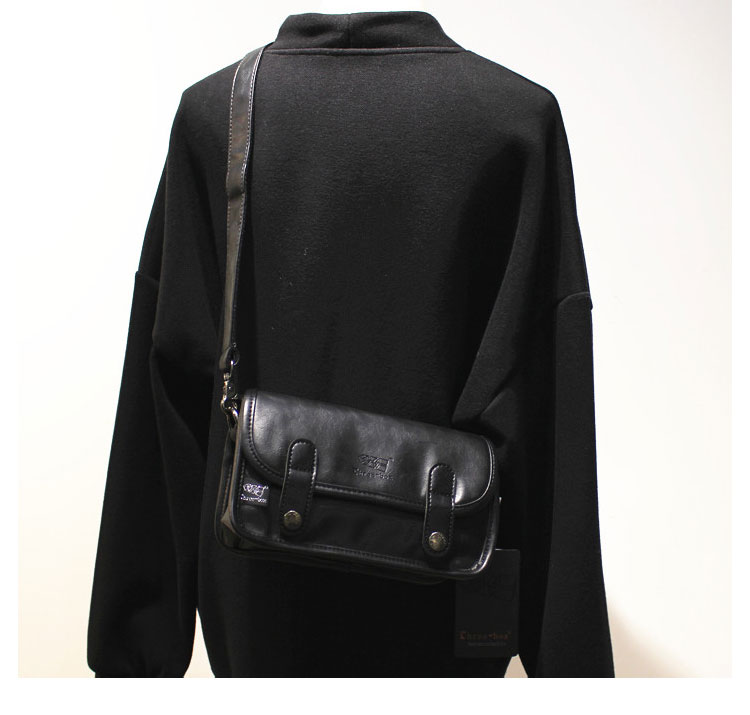 Whatna ワンショルダーメンズ ミニショルダーバッグ 斜め掛けバッグ肩掛け ミニ胸バッグ メッセンジャーバッグ 小さい 小型ショルダーミニバック肩掛けミニバッグ男女兼用-9