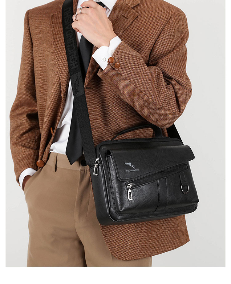 Whatna ショルダーバッグ メンズ レディース 3WAYトートバッグ ボディバッグ 斜め掛けバッグメッセンジャーバッグ PUレザー 大容量 マザーズバッグ 手提げバッグ フォーマル カジュアル バッグ 冠婚葬祭バッグ 男性 女性-16