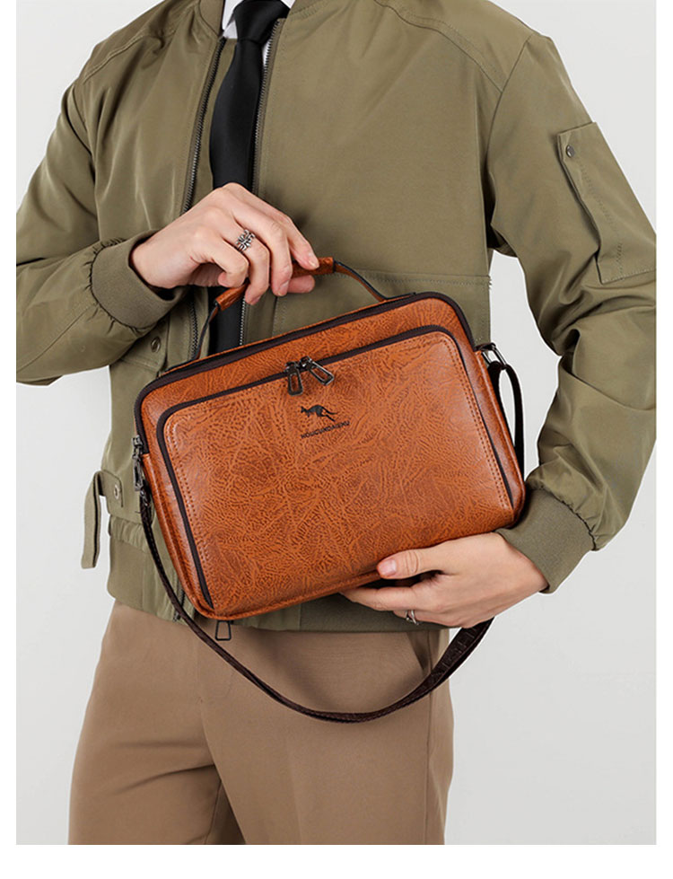 Whatna ショルダーバッグ メンズ レディース 3WAYトートバッグ ボディバッグ 斜め掛けバッグメッセンジャーバッグ PUレザー 大容量 マザーズバッグ 手提げバッグ フォーマル カジュアル バッグ 冠婚葬祭バッグ 男性 女性-12