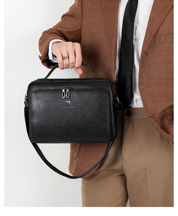 Whatna ショルダーバッグ メンズ レディース 3WAYトートバッグ ボディバッグ 斜め掛けバッグメッセンジャーバッグ PUレザー 大容量 マザーズバッグ 手提げバッグ フォーマル カジュアル バッグ 冠婚葬祭バッグ 男性 女性-14