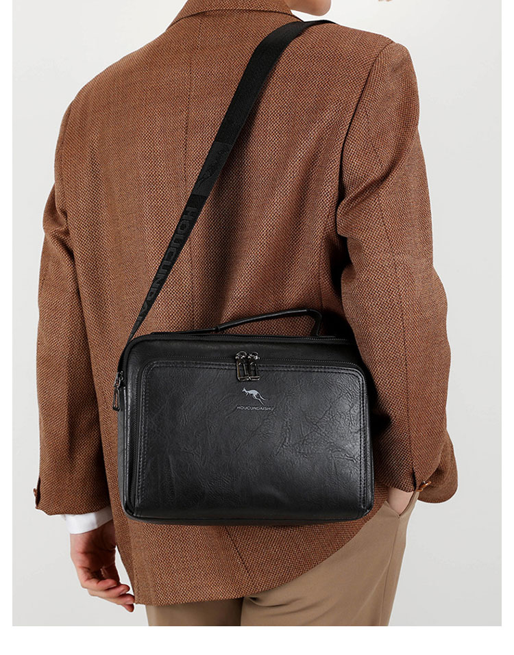 Whatna ショルダーバッグ メンズ レディース 3WAYトートバッグ ボディバッグ 斜め掛けバッグメッセンジャーバッグ PUレザー 大容量 マザーズバッグ 手提げバッグ フォーマル カジュアル バッグ 冠婚葬祭バッグ 男性 女性-15