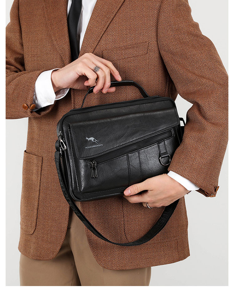 Whatna ショルダーバッグ メンズ レディース 3WAYトートバッグ ボディバッグ 斜め掛けバッグメッセンジャーバッグ PUレザー 大容量 マザーズバッグ 手提げバッグ フォーマル カジュアル バッグ 冠婚葬祭バッグ 男性 女性-15