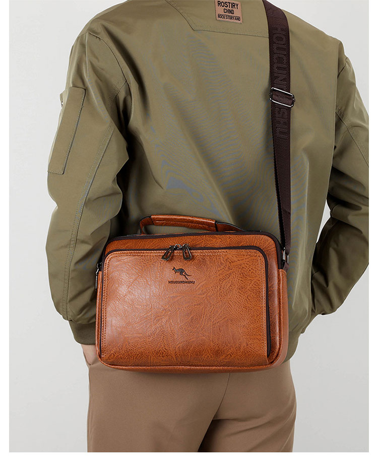 Whatna ショルダーバッグ メンズ レディース 3WAYトートバッグ ボディバッグ 斜め掛けバッグメッセンジャーバッグ PUレザー 大容量 マザーズバッグ 手提げバッグ フォーマル カジュアル バッグ 冠婚葬祭バッグ 男性 女性-13