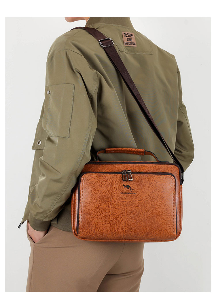 Whatna ショルダーバッグ メンズ レディース 3WAYトートバッグ ボディバッグ 斜め掛けバッグメッセンジャーバッグ PUレザー 大容量 マザーズバッグ 手提げバッグ フォーマル カジュアル バッグ 冠婚葬祭バッグ 男性 女性-11