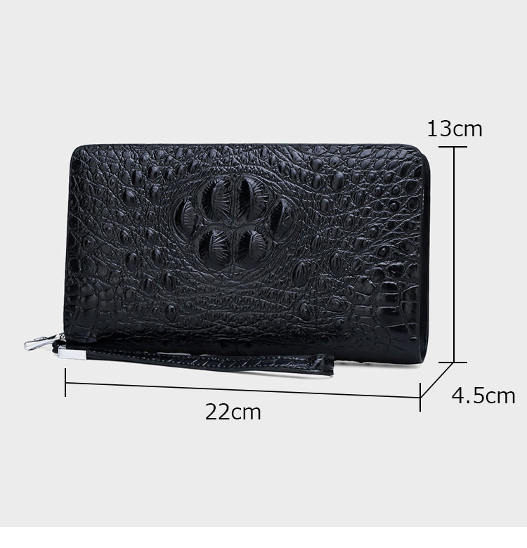 Whatna ミニセカンド バッグ メンズ 小型バッグ 長財布 7枚カード収納 カード入れ 小銭入れ 札入れ 3室仕切 レザー ミニクラッチ バッグ 手持ちバッグ 手提げ財布 手持ちカバン 男性用 紳士用-1