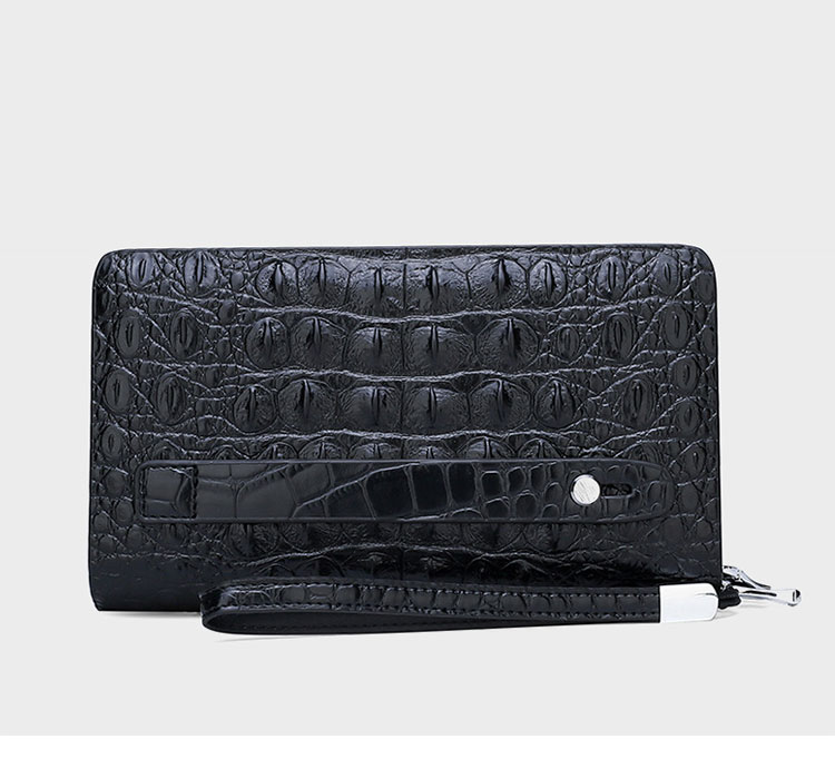 Whatna ミニセカンド バッグ メンズ 小型バッグ 長財布 7枚カード収納 カード入れ 小銭入れ 札入れ 3室仕切 レザー ミニクラッチ バッグ 手持ちバッグ 手提げ財布 手持ちカバン 男性用 紳士用-4