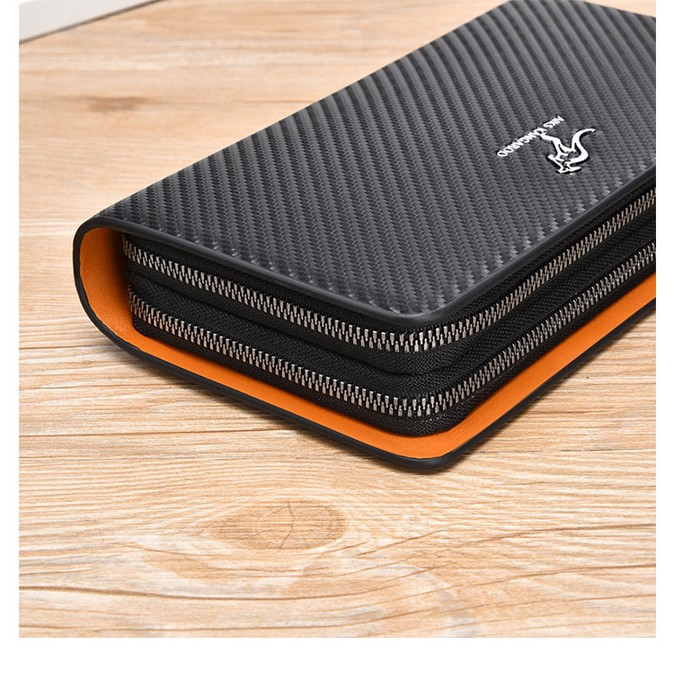 Whatna ミニセカンド バッグ メンズ 小型バッグ 長財布 13枚カード収納 カード入れ 小銭入れ 札入れ 3室仕切 レザー ミニクラッチ バッグ 手持ちバッグ 手提げ財布 手持ちカバン 男性用 紳士用-10