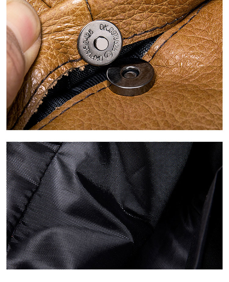 Whatna 牛 革 ミニショルダーバッグ メンズ ポシェット ワンショルダー ボディー バッグ 斜め掛けバッグ 肩掛けミニ胸バッグ メッセンジャーバッグ 小さい 本革 小型ショルダー肩掛けミニバッグ男女兼用-7