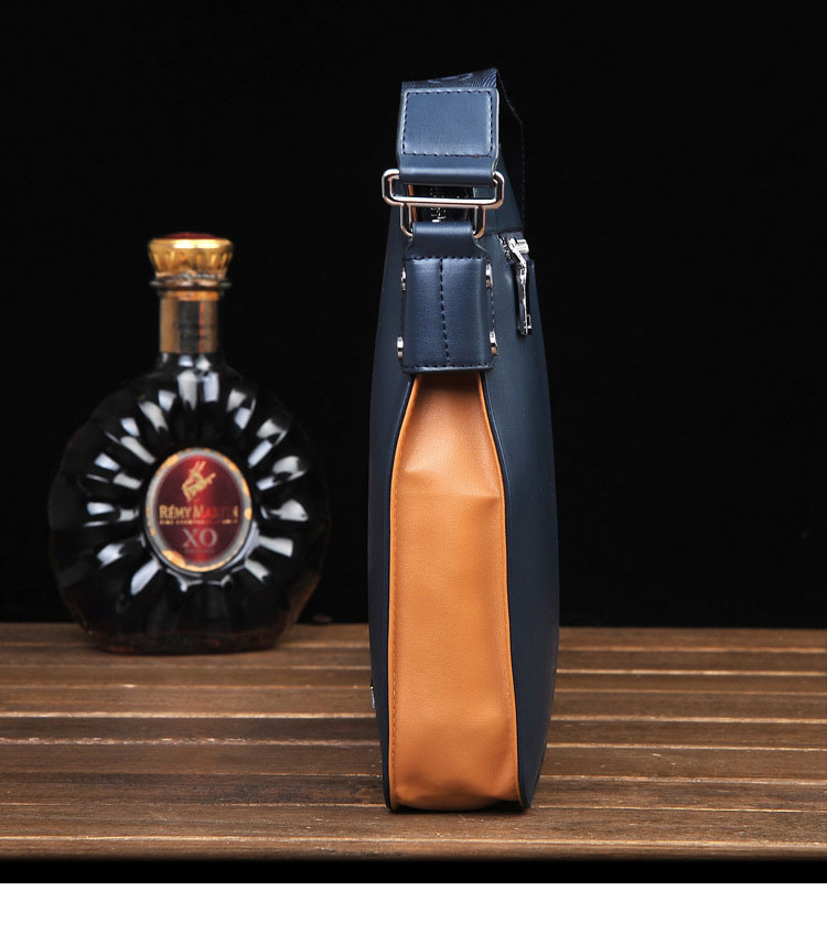 Whatna ワンショルダーメンズかばん ボディバッグ 斜めがけ 肩掛けバッグ 胸バッグ 手提げバッグ メッセンジャーバッグレザ ー ipad10.5収納可-3