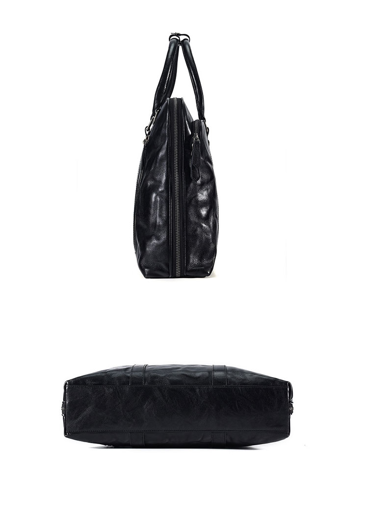 Whatna アンティーク風合い鞣し天 然 牛革 ビジネスバッグメンズ 2way ショルダー 手提げバッグブリーフケース2室仕切 ペン挿しx2 15.6インチPC対応 旅行 出張 通勤 通学 就活 面接 バッグ かばん 男性用6697-2