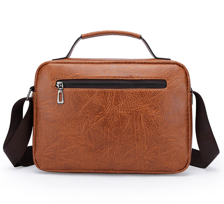 Whatna 革 ワンショルダーメンズ バック 3way 斜め掛け胸バッグ 手提げバッグ 手持げバッグ トートバッグセカンドバッグ Ipad 10.5収納可 横型 カジュアル フォーマル ビジネス 通学 通勤 肩掛けバッグ 自転車かばん プレゼント男性9006-4