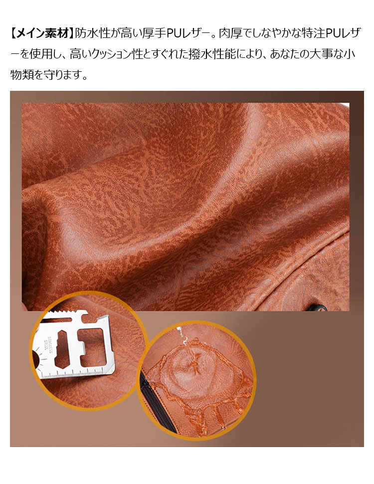 Whatna メンズ ショルダーバッグ メッセンジャーバッグ-9