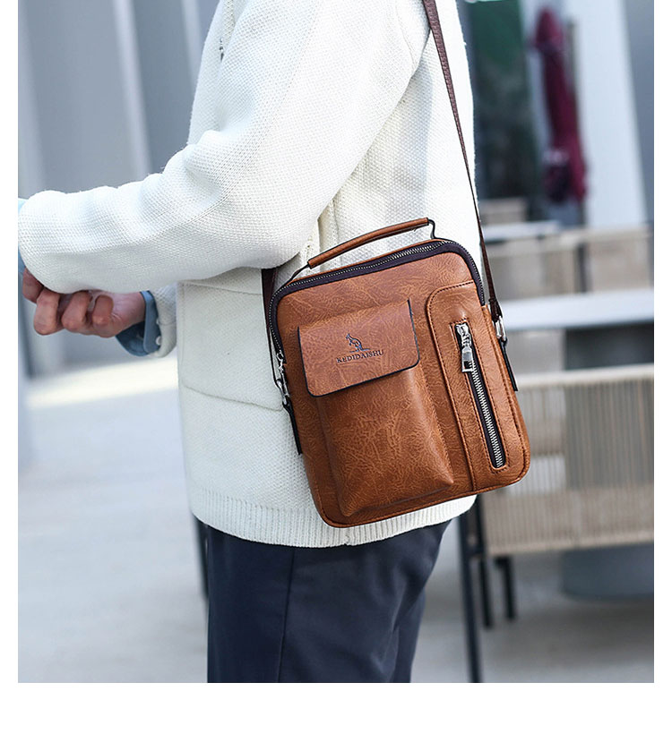 Whatna メンズ ショルダーバッグ メッセンジャーバッグ-11