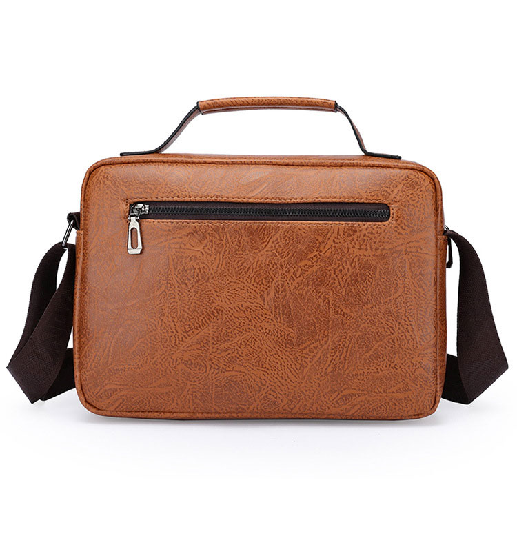 Whatna 革 ワンショルダーメンズ バック 3way 斜め掛け胸バッグ 手提げバッグ 手持げバッグ トートバッグセカンドバッグ Ipad 10.5収納可 横型 カジュアル フォーマル ビジネス 通学 通勤 肩掛けバッグ 自転車かばん プレゼント男性9007-3