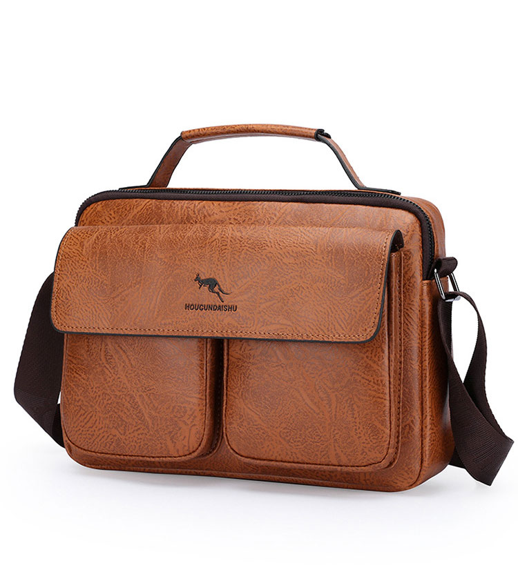 Whatna 革 ワンショルダーメンズ バック 3way 斜め掛け胸バッグ 手提げバッグ 手持げバッグ トートバッグセカンドバッグ Ipad 10.5収納可 横型 カジュアル フォーマル ビジネス 通学 通勤 肩掛けバッグ 自転車かばん プレゼント男性9007-1