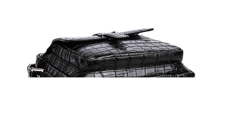 Whatna ワニ革ショルダーバッグ メンズ 3way斜め掛け胸バッグ 手提げバッグ セカンドバッグ 手持げバッグ革Ipad 9.7収納可本革 本皮 鰐革 カジュアル フォーマル ビジネス 通学 通勤 結婚式 肩掛けバッグ 自転車かばん プレゼント男性  4442-5