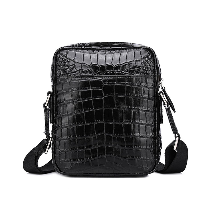 Whatna ワニ革ショルダーバッグ メンズ 3way斜め掛け胸バッグ 手提げバッグ セカンドバッグ 手持げバッグ革Ipad 9.7収納可本革 本皮 鰐革 カジュアル フォーマル ビジネス 通学 通勤 結婚式 肩掛けバッグ 自転車かばん プレゼント男性  4442-4
