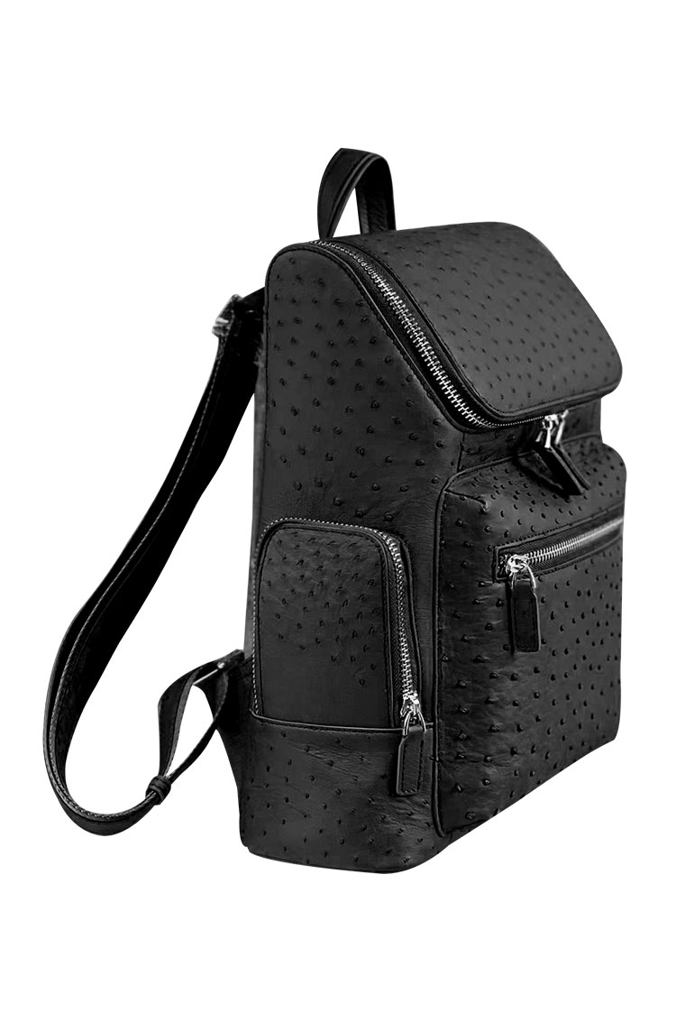 Whatna 天然 オーストリッチ 革 ビジネスバッグメンズ バッグ 手提げ・リュックの2WAY厚手本革 A4 B5 15.6インチpc収納可 大容量 盗難防止 旅行 出張用 通勤 通学 就活 面接 バッグ かばん 男性用 ブラウン-3