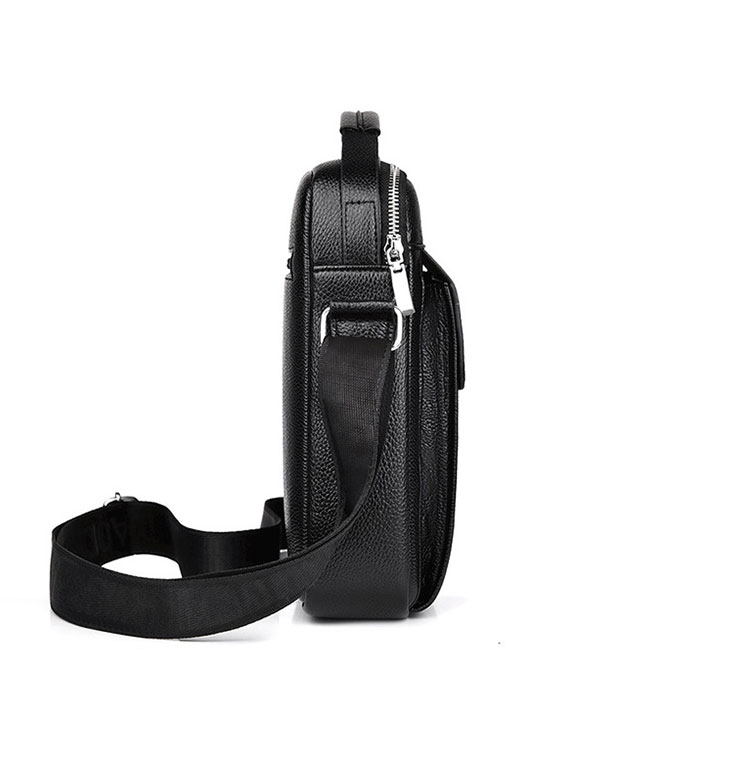 Whatna 厚 手 レザー ワンショルダーバッグ メンズ 3way斜め掛け胸バッグ 手提げバッグ セカンドバッグ 手持げバッグ革Ipad 9.7収納可 カジュアル フォーマル ビジネス 通学 通勤 結婚式 肩掛けバッグ 自転車かばん プレゼント男性-3