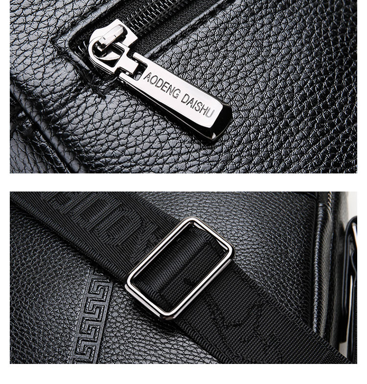 Whatna 厚 手 レザー ワンショルダーバッグ メンズ 3way斜め掛け胸バッグ 手提げバッグ セカンドバッグ 手持げバッグ革Ipad 9.7収納可 カジュアル フォーマル ビジネス 通学 通勤 結婚式 肩掛けバッグ 自転車かばん プレゼント男性-10