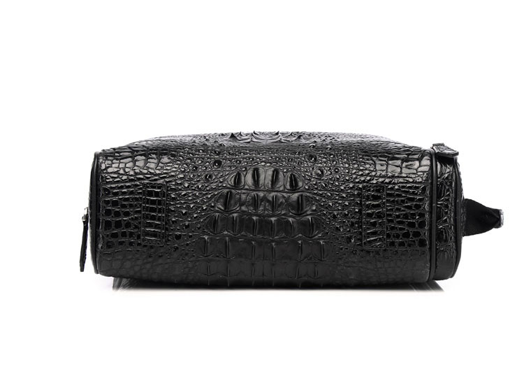 Whatna ワニ革 本革 ショルダーバッグ メンズ ポシェットメッセンジャーバッグ 横型 A4サイズ ipad 10.5収納可さめ ビジネスバッグクロコダイル革 本皮 通勤 通学 斜めがけバッグ かばん男性用 ブラウン 黒4452-4