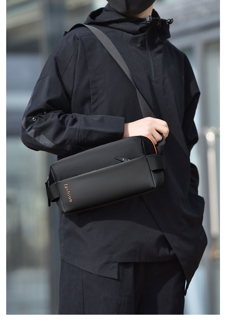 Whatna  ミニショルダーバッグ メンズ ミニボディ斜め掛け胸バッグ  ボディー バッグ 肩掛け ワンショルダー バッグ 男女兼用 軽量-10