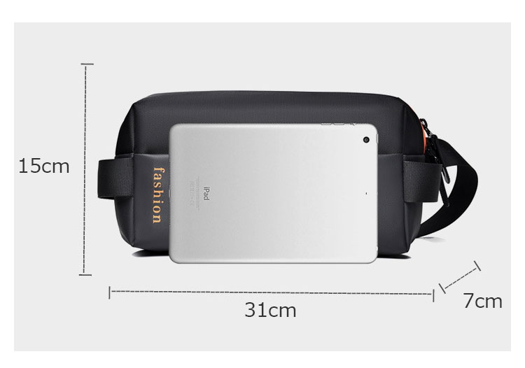 Whatna  ミニショルダーバッグ メンズ ミニボディ斜め掛け胸バッグ  ボディー バッグ 肩掛け ワンショルダー バッグ 男女兼用 軽量-5