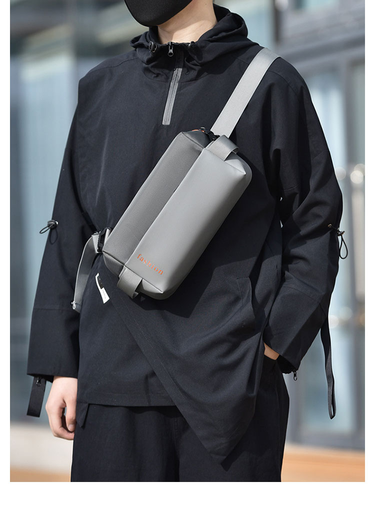 Whatna  ミニショルダーバッグ メンズ ミニボディ斜め掛け胸バッグ  ボディー バッグ 肩掛け ワンショルダー バッグ 男女兼用 軽量-13