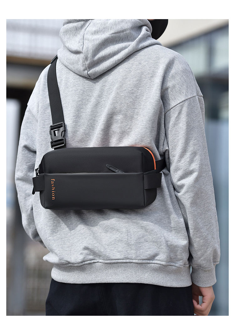 Whatna  ミニショルダーバッグ メンズ ミニボディ斜め掛け胸バッグ  ボディー バッグ 肩掛け ワンショルダー バッグ 男女兼用 軽量-8