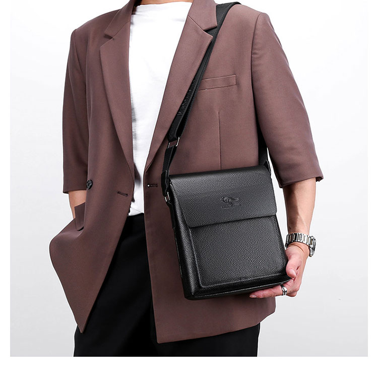 Whatna 2way 天然 牛革 ショルダーバッグ メンズ 斜め掛けボディバッグ胸バッグipad 9.7 収納可 縦型 メンズ ビジネス かばん 小さめメッセンジャーバッグ カジュアル フォーマル 通学 通勤 結婚式 肩掛けバッグ 自転車かばん-8