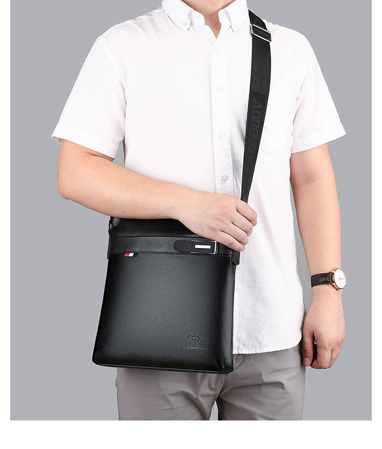 Whatna 2way 天 然 牛革 ショルダーバッグ メンズ 斜め掛けボディバッグ胸バッグipad 9.7 収納可 縦型 メンズ ビジネス かばん 小さめメッセンジャーバッグ カジュアル フォーマル  通学 通勤 結婚式 肩掛けバッグ 自転車かばん-7