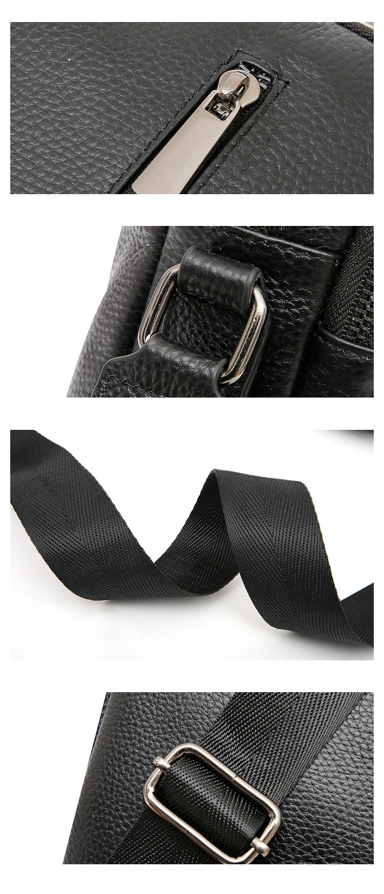 Whatna 2way 天 然 牛革 ショルダーバッグ メンズ 斜め掛けボディバッグ胸バッグipad 9.7 収納可 縦型 メンズ ビジネス かばん 小さめメッセンジャーバッグ カジュアル フォーマル  通学 通勤 結婚式 肩掛けバッグ 自転車かばん-8