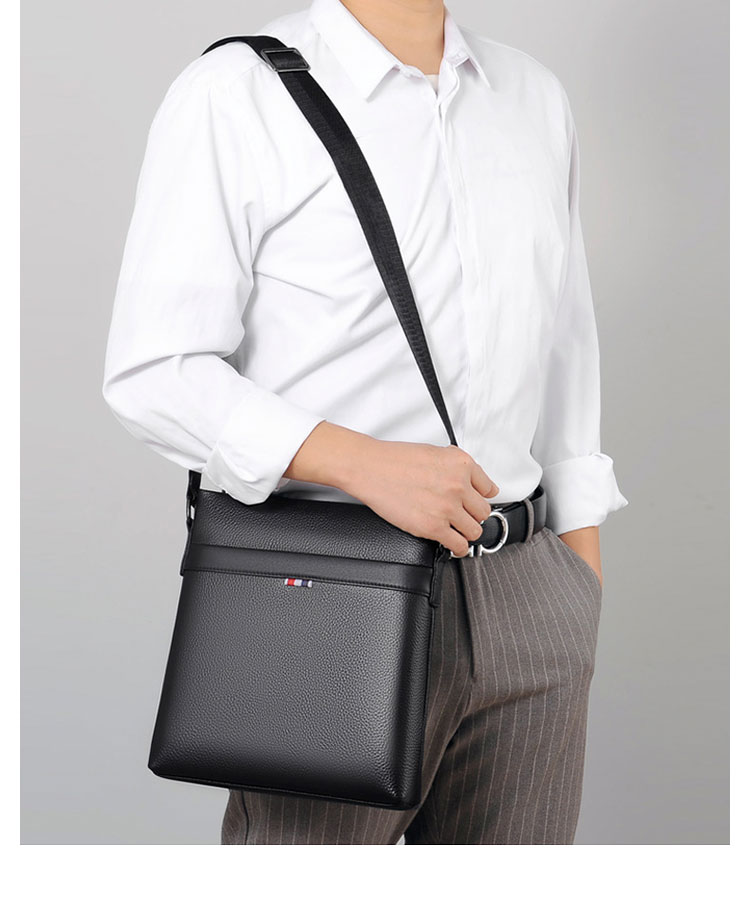 Whatna 2way 天 然 牛革 ショルダーバッグ メンズ 斜め掛けボディバッグ胸バッグipad 9.7 収納可 縦型 メンズ ビジネス かばん 小さめメッセンジャーバッグ カジュアル フォーマル 通学 通勤 結婚式 肩掛けバッグ 自転車かばん-9