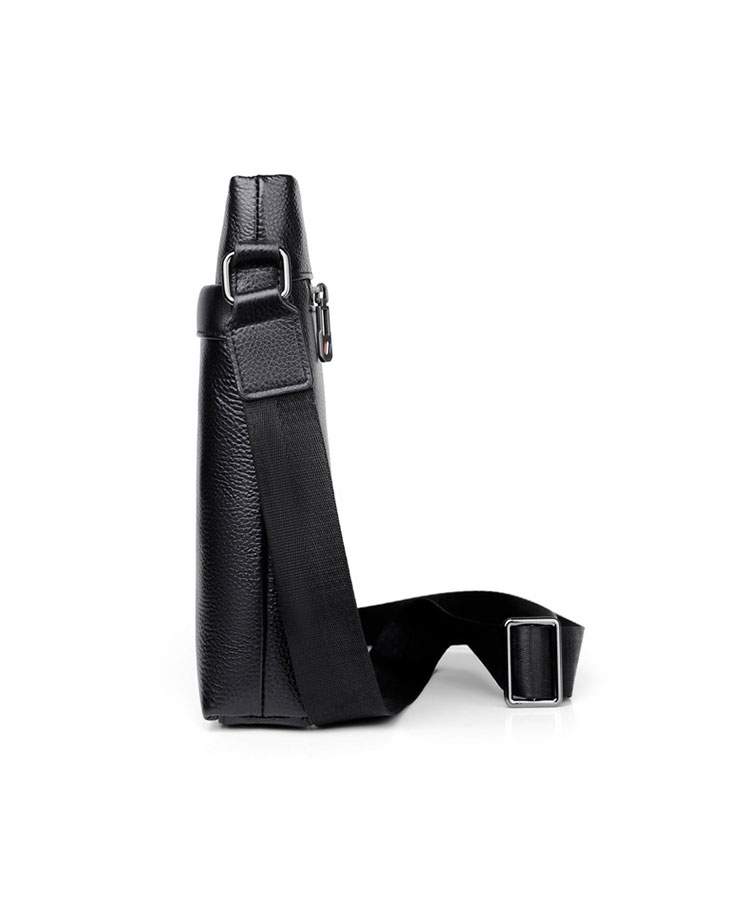 Whatna 2way 天 然 牛革 ショルダーバッグ メンズ 斜め掛けボディバッグ胸バッグipad 9.7 収納可 縦型 メンズ ビジネス かばん 小さめメッセンジャーバッグ カジュアル フォーマル 通学 通勤 結婚式 肩掛けバッグ 自転車かばん-2