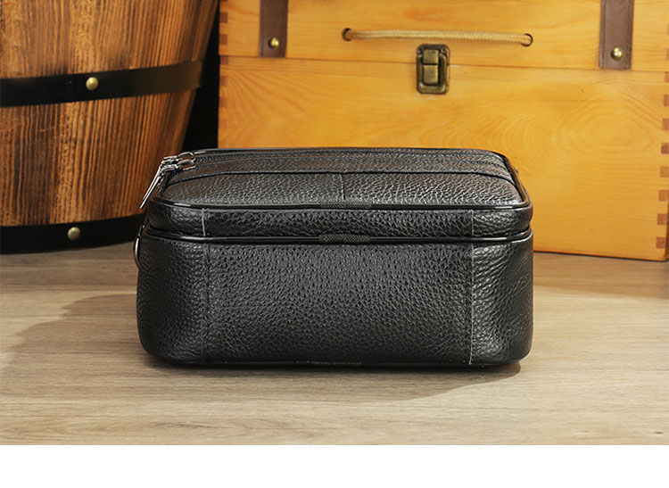 Whatna 牛革 ショルダーバッグ メンズ 3way斜め掛け胸バッグ 手提げバッグ セカンドバッグ 手持げバッグ 厚 手 レザー Ipad Mini収納可収納可カジュアル フォーマル ビジネス 通学 通勤 結婚式 肩掛けバッグ 自転車かばん プレゼント男性-4