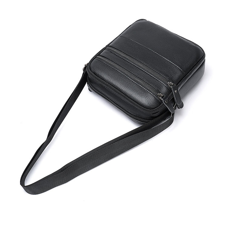 Whatna 2way 天然 牛革 ショルダーバッグ メンズ 斜め掛けボディバッグ胸バッグipad 9.7 収納可 縦型 メンズ ビジネス かばん 小さめメッセンジャーバッグ カジュアル フォーマル  通学 通勤 結婚式 肩掛けバッグ 自転車かばん-4