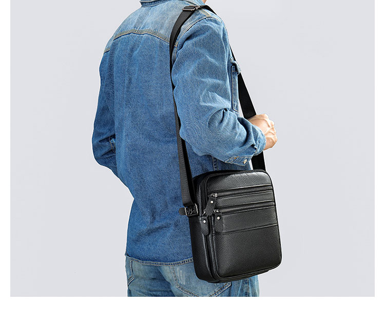 Whatna 2way 天然 牛革 ショルダーバッグ メンズ 斜め掛けボディバッグ胸バッグipad 9.7 収納可 縦型 メンズ ビジネス かばん 小さめメッセンジャーバッグ カジュアル フォーマル  通学 通勤 結婚式 肩掛けバッグ 自転車かばん-10