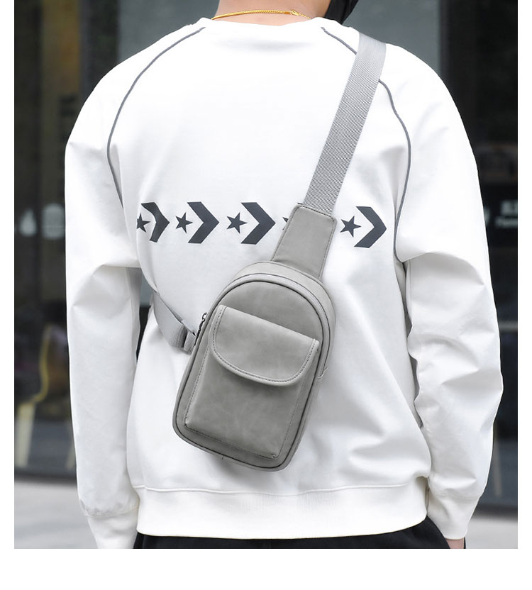 Whatna ミニショルダーバッグ メンズ ミニボディ斜め掛け胸バッグ ボディー バッグ 肩掛け ワンショルダー バッグ 男女兼用 軽量7001-13