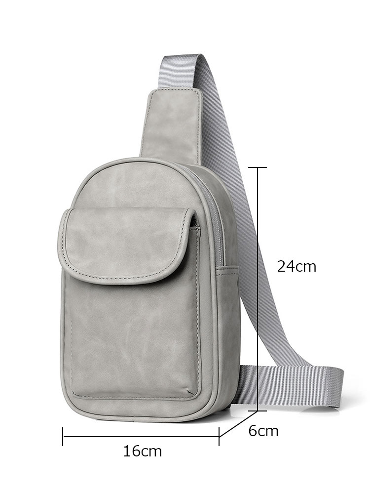 Whatna ミニショルダーバッグ メンズ ミニボディ斜め掛け胸バッグ ボディー バッグ 肩掛け ワンショルダー バッグ 男女兼用 軽量7001-1