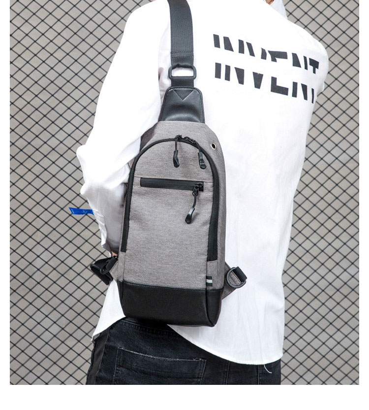 Whatna 革 斜めがけ ボディバッグ ワンショルダー メンズ 防水高密度オックスフォード生地 キーリング付 夜光デザイン7804-11