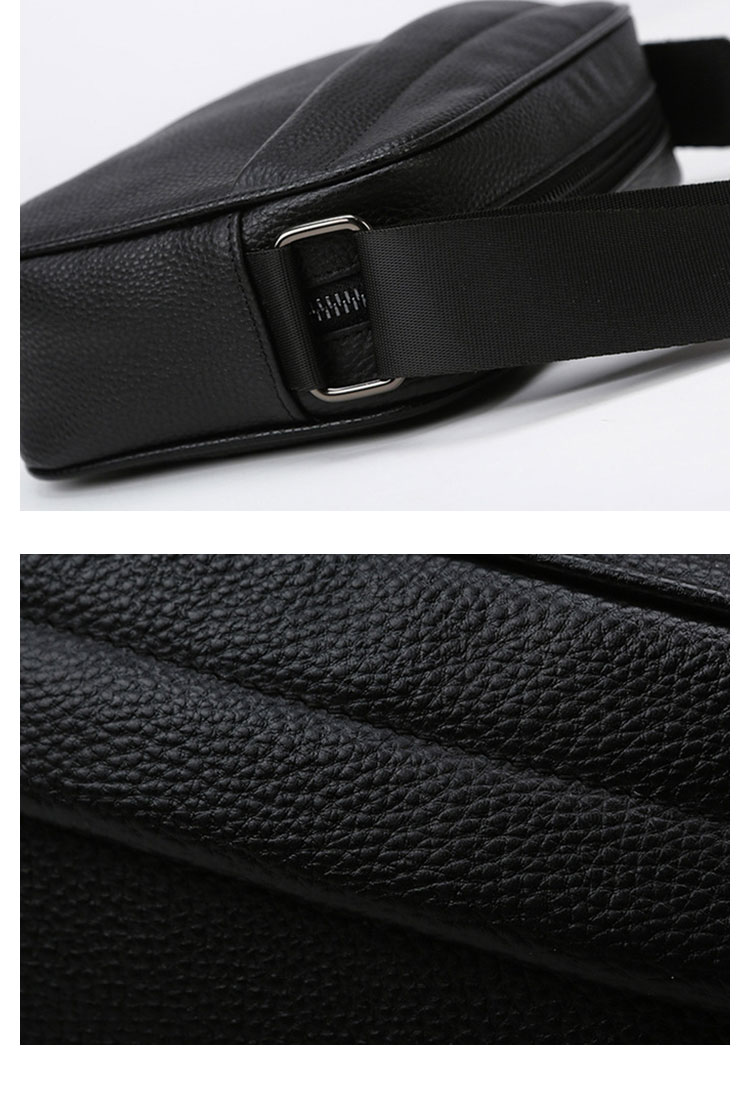 Whatna 天 然 牛 革 ショルダーバッグ メンズ 斜め掛け ボディバッグ 胸バッグ 本 革 小さめビジネスバッグ ipad Mini収納可 肩掛け 通勤 通学 斜めがけバッグ 防水 バッグ 自転車 かばん男性用-12