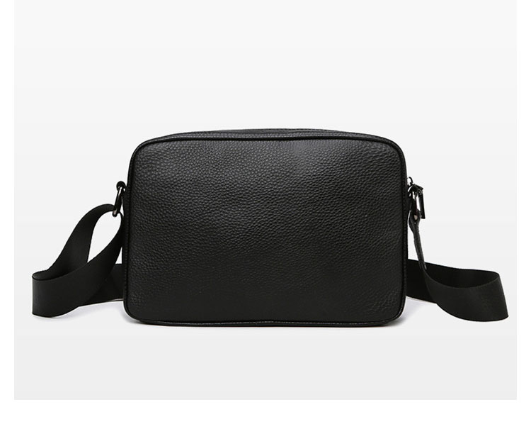 Whatna 天 然 牛 革 ショルダーバッグ メンズ 斜め掛け ボディバッグ 胸バッグ 本 革 小さめビジネスバッグ ipad Mini収納可 肩掛け 通勤 通学 斜めがけバッグ 防水 バッグ 自転車 かばん男性用-4