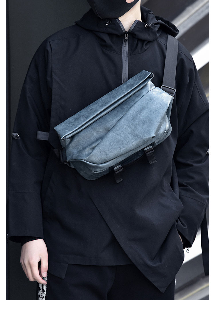 Whatna 革 ショルダーバッグ メンズ 斜め掛け ボディバッグ 胸バッグ 厚 手 レザー小さめビジネスバッグ 9.7インチのipad収納可 肩掛け 通勤 通学 斜めがけバッグ 防水 バッグ 自転車 かばん男性用-6