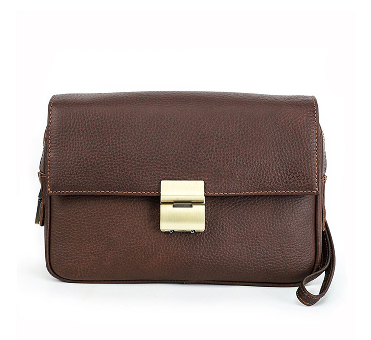 Whatna 天然 牛革 セカンドバッグ メンズ バッグ クラッチ バッグ 小さい カード6枚収納可 厚手 本 革レザー 結婚式 バッグ フォーマル ビジネス 冠婚葬祭 バッグ 男性用 紳士用 (MC1026)-1