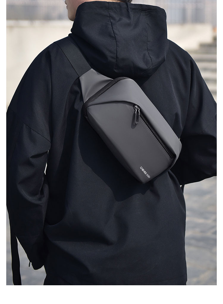 Whatna  ミニショルダーバッグ メンズ ミニボディ斜め掛け胸バッグ  ボディー バッグ 肩掛け ワンショルダー バッグ 男女兼用 軽量-10