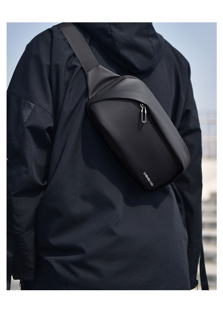 Whatna  ミニショルダーバッグ メンズ ミニボディ斜め掛け胸バッグ  ボディー バッグ 肩掛け ワンショルダー バッグ 男女兼用 軽量-8