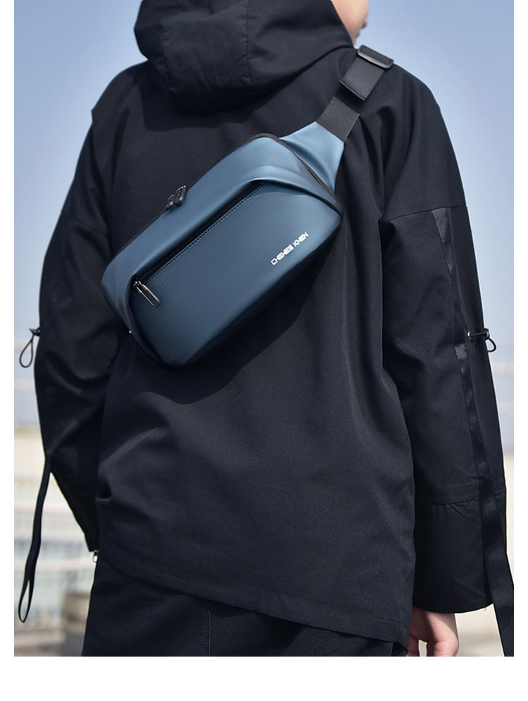 Whatna  ミニショルダーバッグ メンズ ミニボディ斜め掛け胸バッグ  ボディー バッグ 肩掛け ワンショルダー バッグ 男女兼用 軽量-12