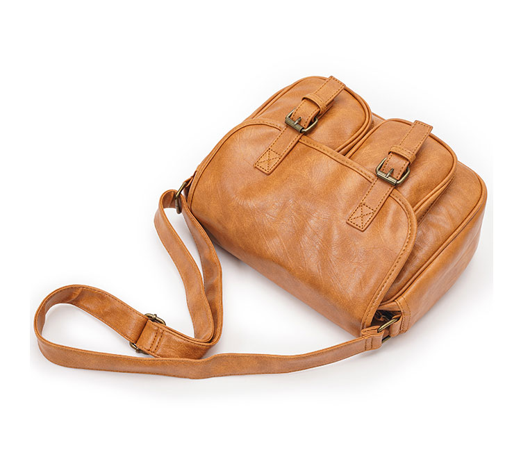 Whatna 革 ショルダーバッグ メンズ 斜め掛け ボディバッグ 胸バッグ 厚 手 レザー小さめビジネスバッグ A4雑誌 10.5インチのipad 肩掛け 通勤 通学 斜めがけバッグ 防水 バッグ 自転車 かばん男性用-5