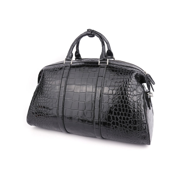 Whatna ワニ革 ビジネス バッグ メンズ 斜め掛け 手提げ バッグ クロコダイル革 本革 ブリーフケース 15.6インチPC対応 旅行 出張 通勤 通学 就活 面接 バッグ かばん 男性用 3087B-1